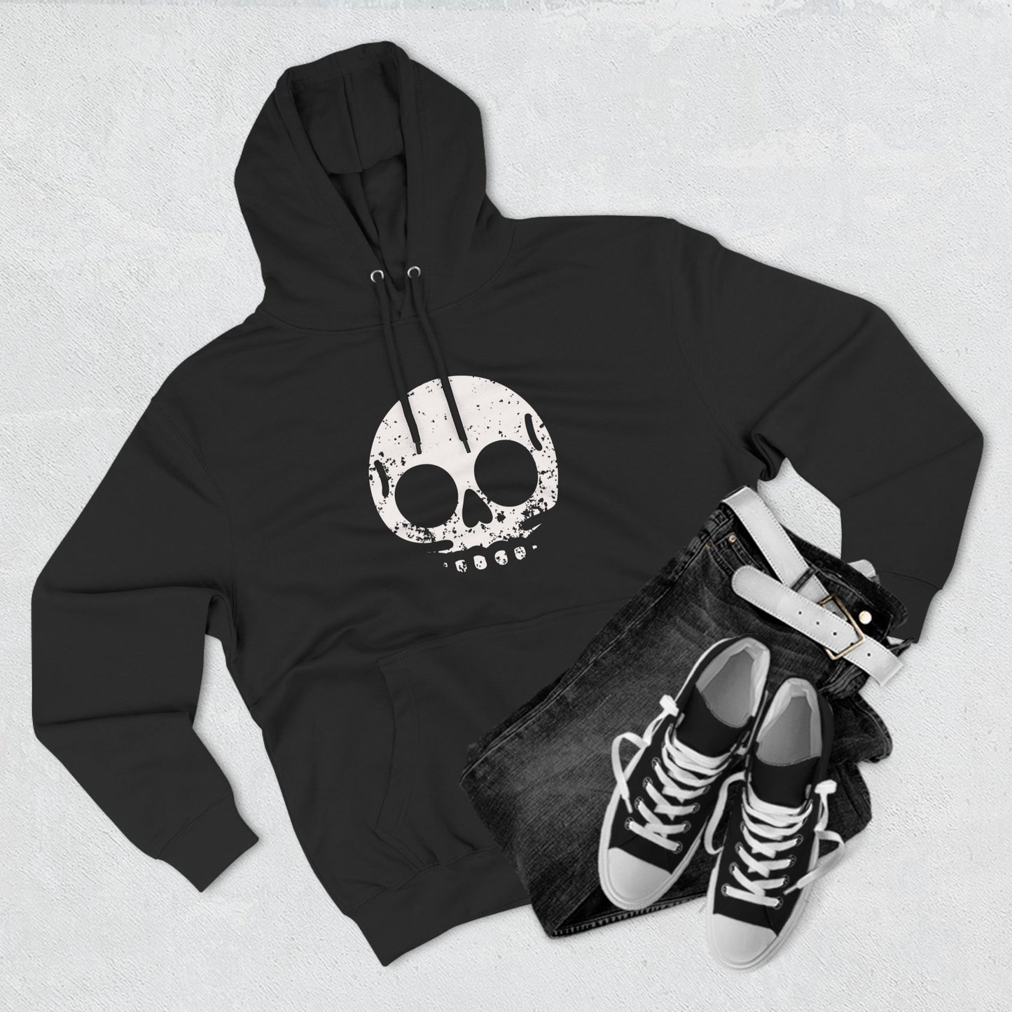 [Skully] Three-Panel Fleece Hoodie