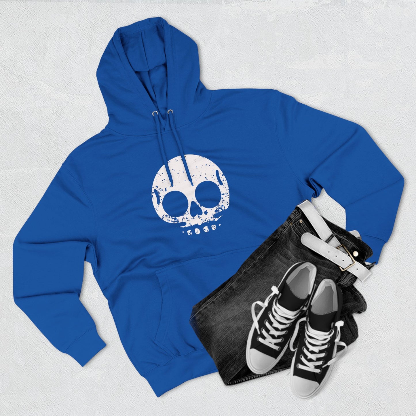 [Skully] Three-Panel Fleece Hoodie