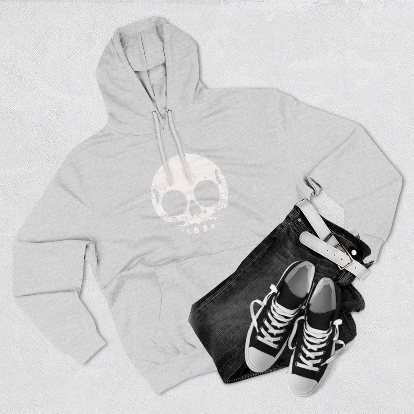 [Skully] Three-Panel Fleece Hoodie