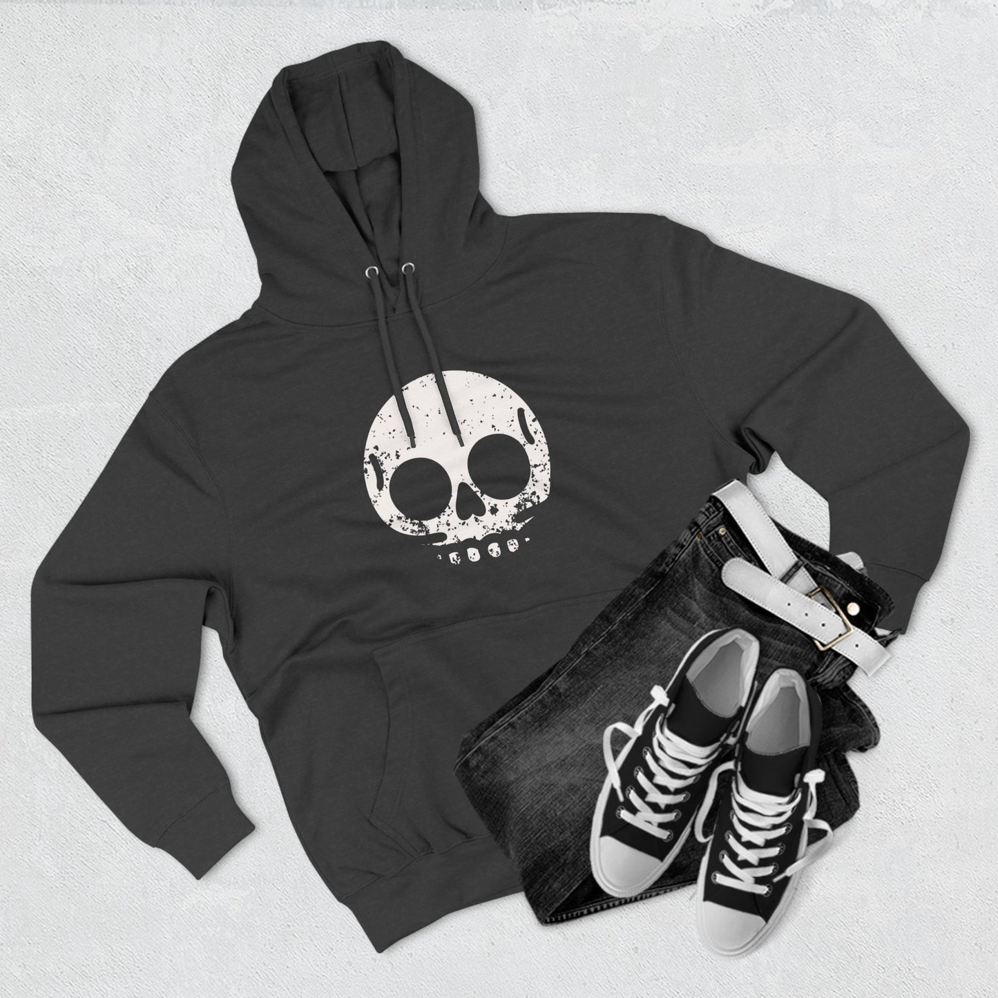 [Skully] Three-Panel Fleece Hoodie